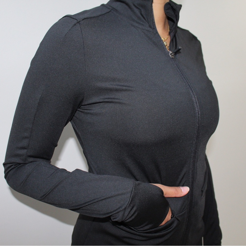 Nicole Miller Workout Sport Jacket Black New With Tags
